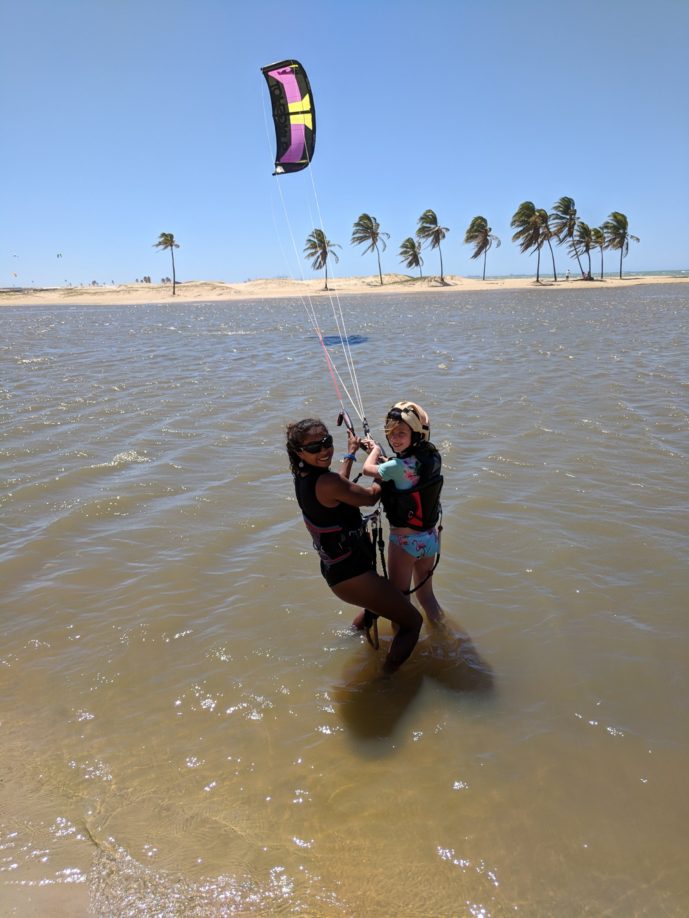 Emily fly's with Estafania Rosa